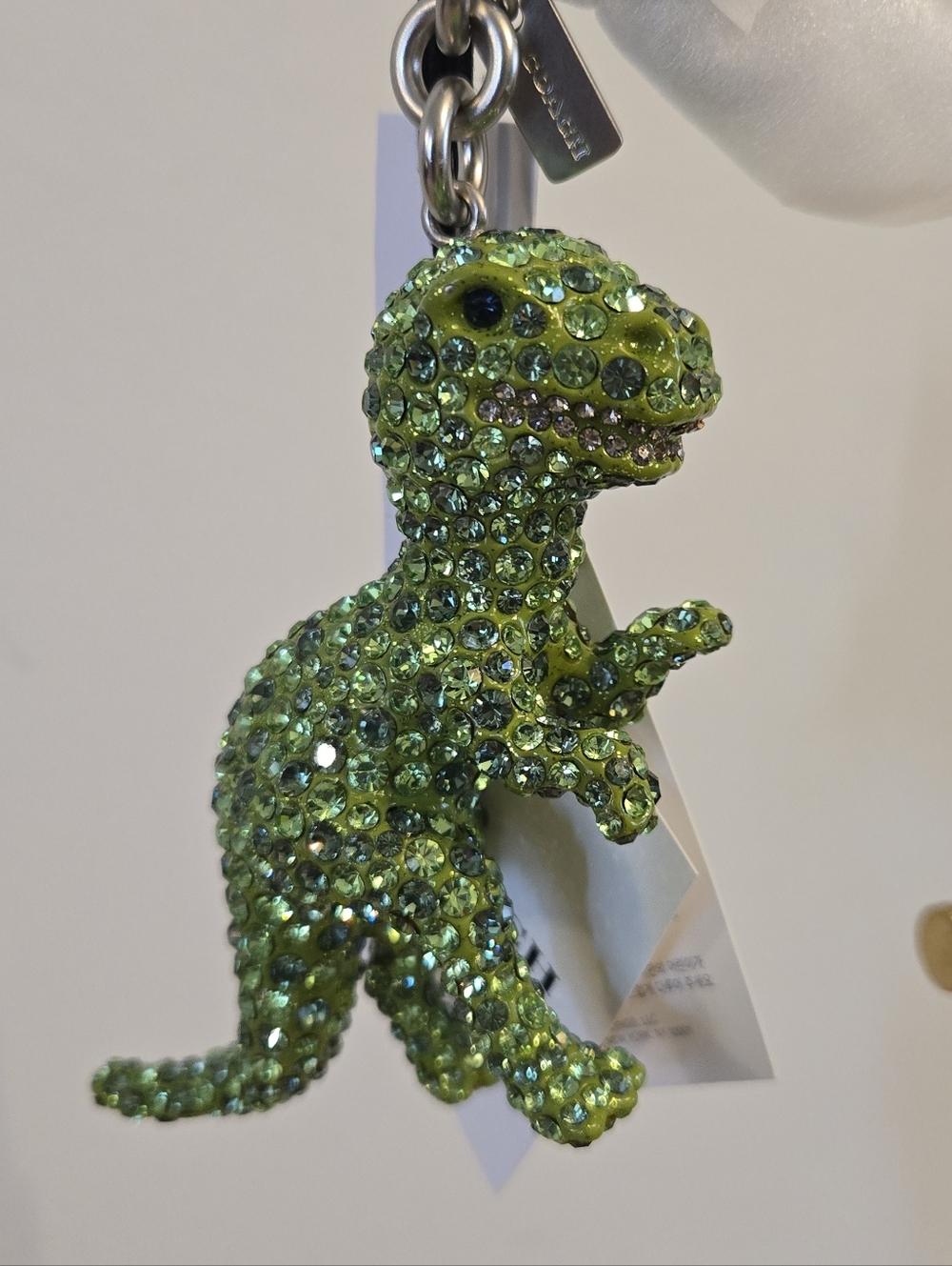Coach Rexy Crystal Charm